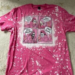 Pink very demure Halloween bleach t shirt